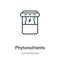 Phytonutrients outline vector icon. Thin line black phytonutrients icon, flat vector simple element illustration from editable