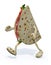 Piadina with arms and legs