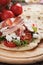 Piadina romagnola, italian flatbread sandwich