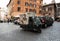 Piaggio Ape50 in Rome. Piaggio Ape is a three-wheeled light commercial vehicle first produced in 1948 by Piaggio