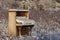 Piano Abandoned in Winter Field