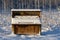 Piano Abandoned in Winter Field