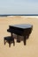 Piano on the beach