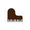 piano color illustration icon on white background