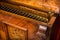 Piano detail of an old German piano