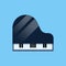 Piano flat icon vector. Grand Piano illustration.