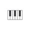 Piano icon vector