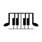 Piano icon vektor ilustrationdesign logo template