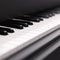 Piano Keyboard Closeup. Music Background Concept