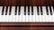 Piano Keyboard Closeup. Music Background Concept