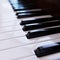 Piano Keyboard Closeup. Music Background Concept