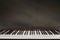 piano keyboard on dark background