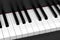 Piano keyboard. Musical background