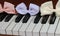 piano keyboard ribbon glitter spring cute beautiful
