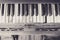 Piano keyboard vintage tone