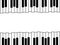 Piano keys with copy space