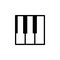 piano keys icon. Element of minimalistic icons for mobile concept and web apps. Thin line icon for website design and development,