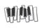 Piano keys, keyboard illustration for music logo