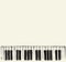 Piano Keys. Vector drawing