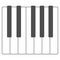 Piano keys vector illustration