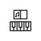 Piano, lesson icon. Simple line, outline vector elements of knowledge icons for ui and ux, website or mobile application