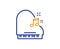 Piano line icon. Musical instrument sign. Vector