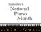 Piano Month Poster, September