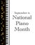 Piano Month Poster, September