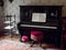 Piano in an old rich house