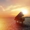 Piano outside shot at beach