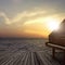 Piano outside shot at sea side