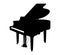Piano Silhouette, Pianoforte musical instrument