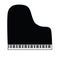 Piano symbol and icon grand version