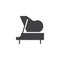 Piano vector icon