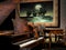 Piano and Violin in room