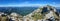 Piatra Craiului steep cliffs panorama