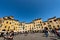 Piazza Anfiteatro - Amphitheater Square in Lucca Downtown Tuscany Italy