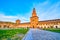 Piazza d\\\'Armi is the main and the largest courtyards of Sforza\\\'s Castle, Milan, Italy