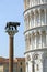 Piazza dei Miracoli, the leaning tower, Pisa, Tuscany, Italy