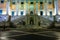 Piazza del Campidoglio Illuminated at night. Architecture of ancient Rome. View from Capitoline Hill on Campidoglio