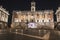 Piazza del Campidoglio, on the top of Capitoline Hill, with the faÃ§ade of Palazzo Senatorio, Rome, Italy