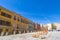 Piazza dell` Indipendenza, square in Cagliari old town, Sardinia, Italy