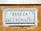 Piazza di Saint Ignazio Rome marble sign