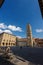 Piazza Duomo - Cathedral square in Pistoia Tuscany Italy