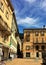 Piazza Governo in Bellinzona, Canton Ticino. Switzerland with color