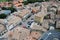 Piazza grande and church of the Suffrage on Borgo Maggiore