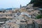 Piazza grande and church of the Suffrage on Borgo Maggiore