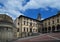 Piazza Grande the main square of tuscan Arezzo city, Italy