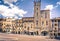 Piazza Grande the main square of tuscan Arezzo city, Italy