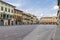 The Piazza Marsilio Ficino in Figline Valdarno, Florence, Italy, is still the seat of the market